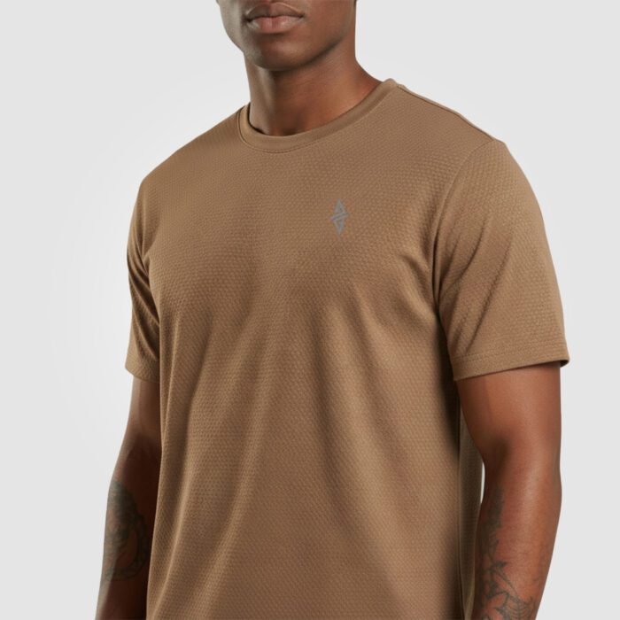 Aura Mesh Tee Unisex (Brown) - Image 2