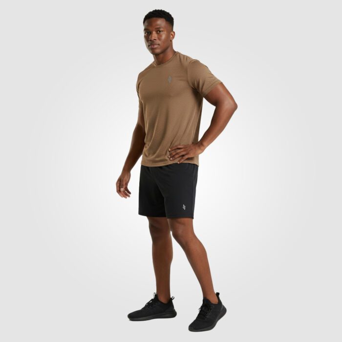 Aura Mesh Tee Unisex (Brown) - Image 4