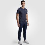 Aura Mesh Tee Unisex (Navy Blue) - Image 7