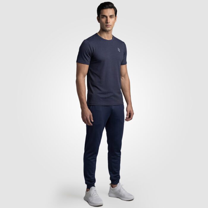 Aura Mesh Tee Unisex (Navy Blue) - Image 7