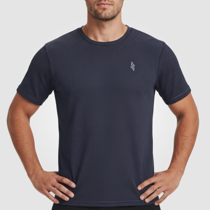 Aura Mesh Tee Unisex (Navy Blue) - Image 2