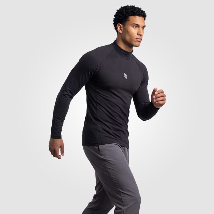 Mock Compression Long Sleeves (Black) - Image 4