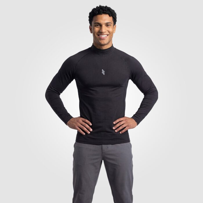Mock Compression Long Sleeves (Black) - Image 1