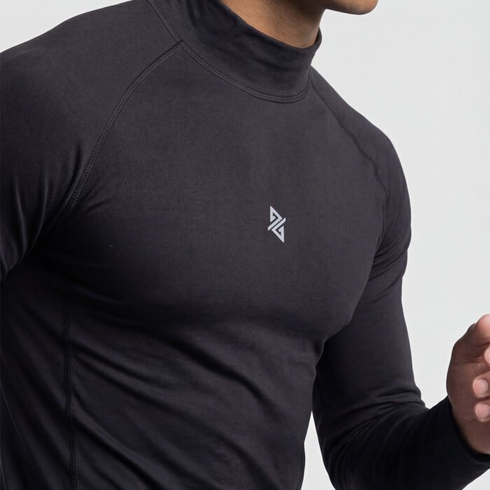 Mock Compression Long Sleeves (Black) - Image 2