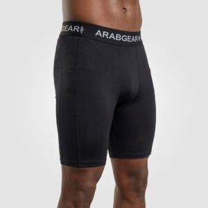 FusionX Long Compression Shorts (Black)