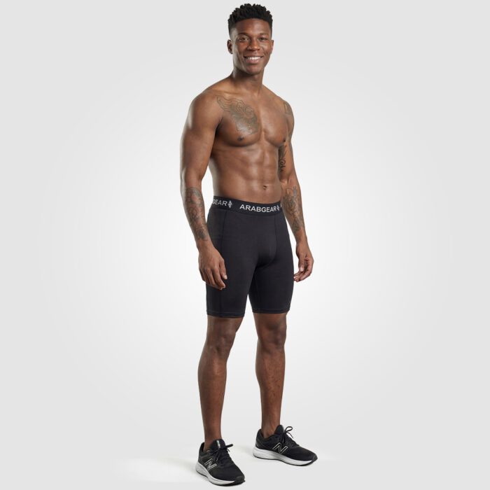 FusionX Long Compression Shorts (Black) - Image 2