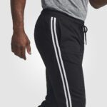 White Stripes Training Joggers (Black) - Image 3