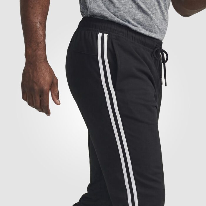 White Stripes Training Joggers (Black) - Image 3