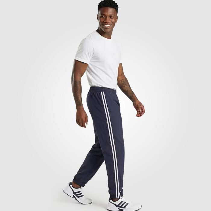 White Stripes Training Joggers (Navy Blue) - Image 3