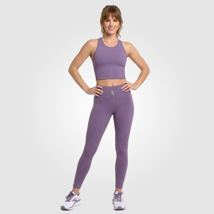 PacePro Zipper Leggings (Purple) - Image 2