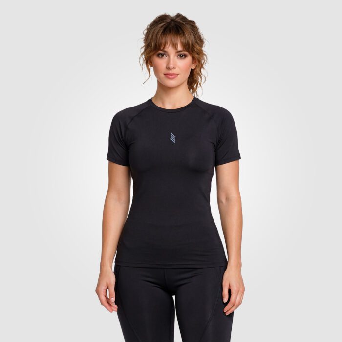 Core Compression Shirt (Black Half Sleeves) - Image 1