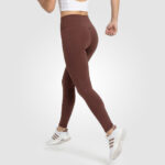 FlowMax High Waist Leggings (Brown) - Image 4