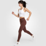 FlowMax High Waist Leggings (Brown) - Image 3