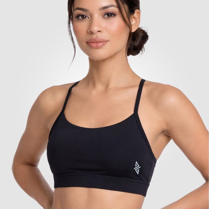 PacePro Y Back Padded Bra (Black) - Image 1