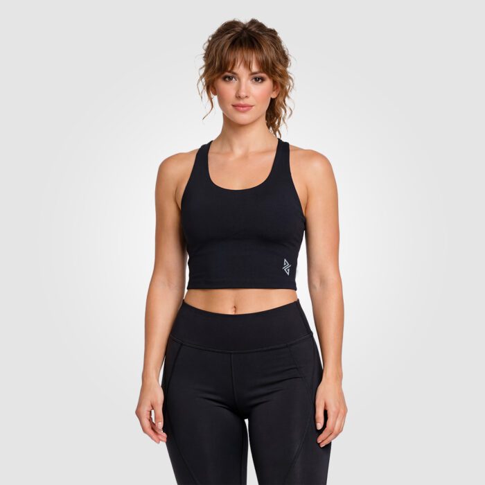 X-Back Padded Bra (Black) - Image 1