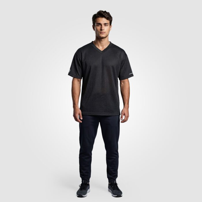 Arab Gear Heavy Lifting Oversize Mesh Tee (Black) - Image 1