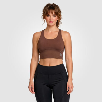 X-Back Padded Bra (Brown)