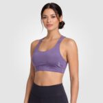Hexa Stripe Padded Bra (Purple)