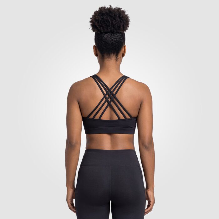 Hexa Stripe Padded Bra (Black) - Image 3