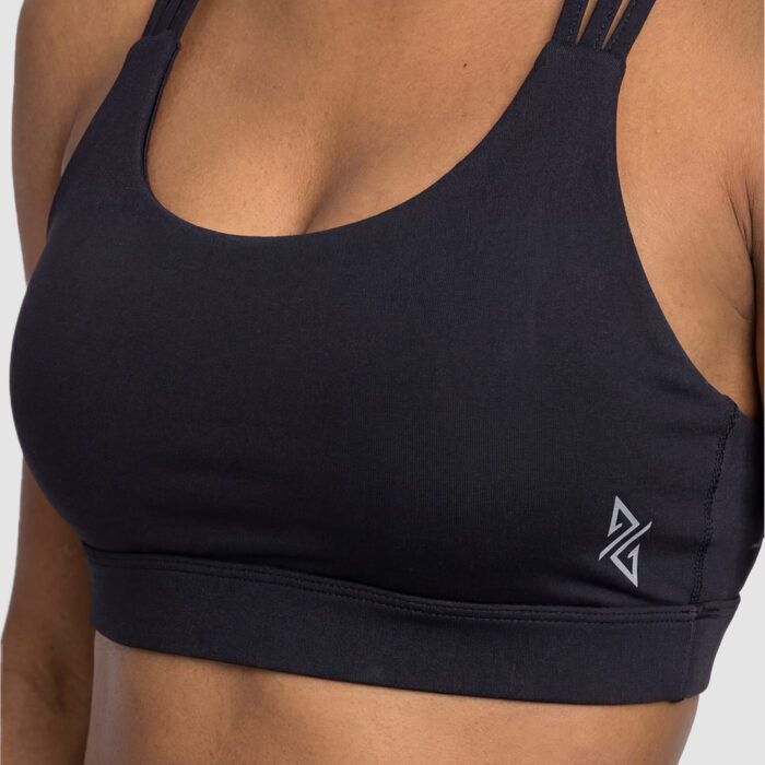 Hexa Stripe Padded Bra (Black) - Image 2