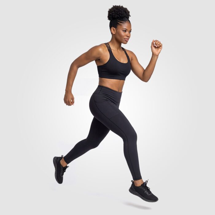 Hexa Stripe Padded Bra (Black) - Image 4