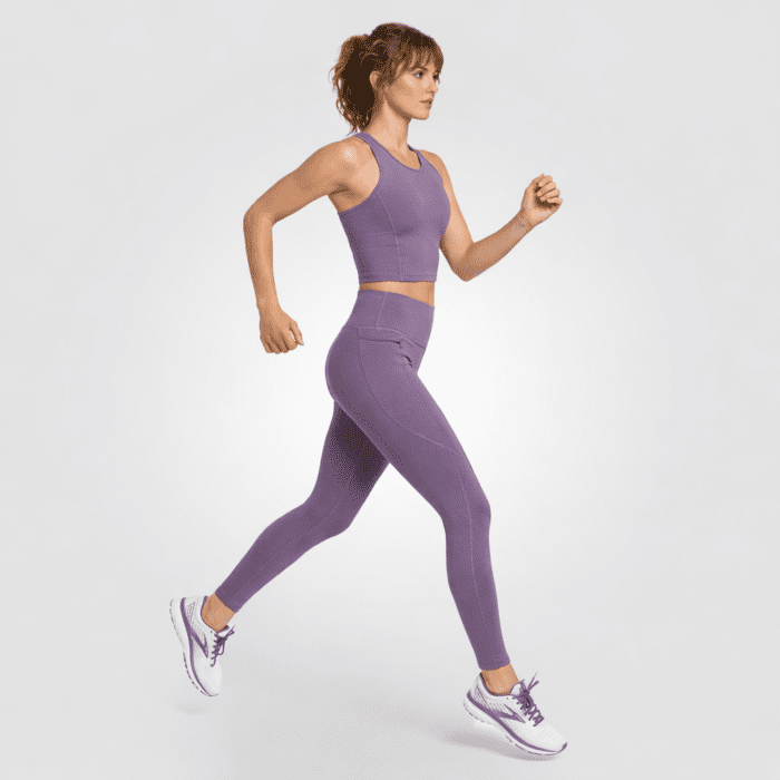 PacePro Zipper Leggings (Purple) - Image 3