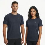 Aura Mesh Tee Unisex (Navy Blue) - Image 4