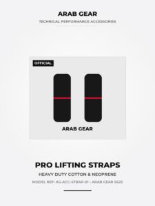 Arab Gear Pro Lifting Straps (Black Edition)