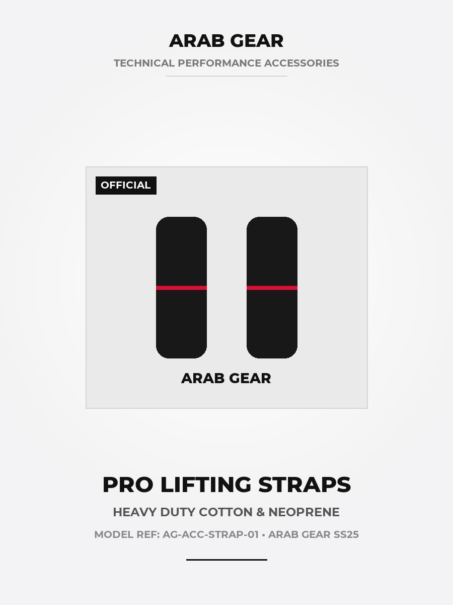 Arab Gear Pro Lifting Straps (Black Edition) - Image 1