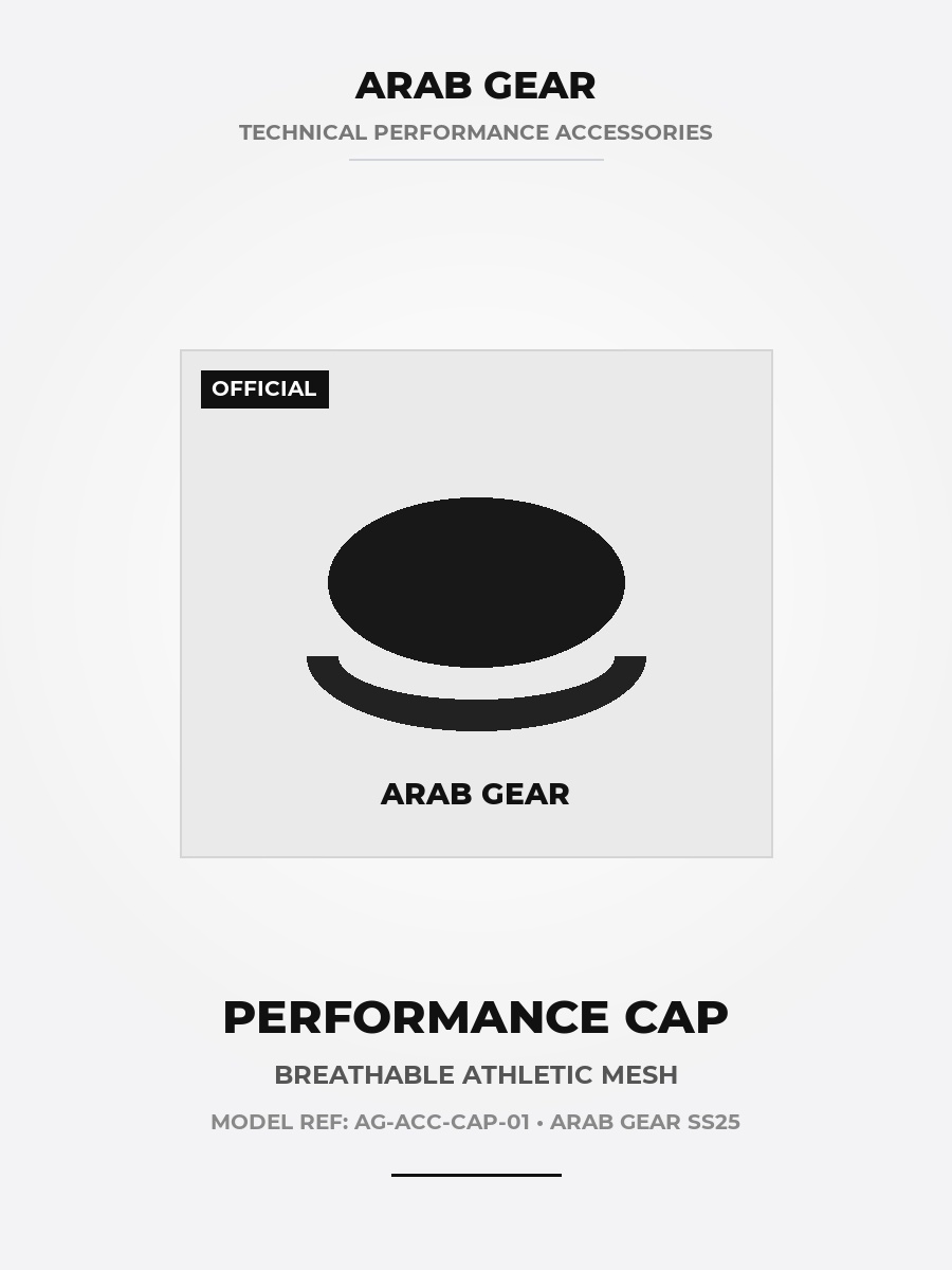 Arab Gear Performance Trucker Cap (Black) - Image 1
